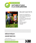 Lecture et jeux à la cour jardinée Jean Moulin avec la (...)