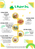 Programme de mai de la ludothèque L'AuberJeu